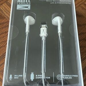 Altec 2.0 Tangle Free In-ear Earbuds Wired Brand New With Built In Microphone
